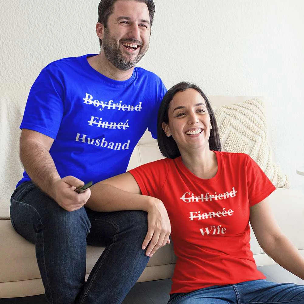 Marškinėlių komplektas "Wife and husband"
