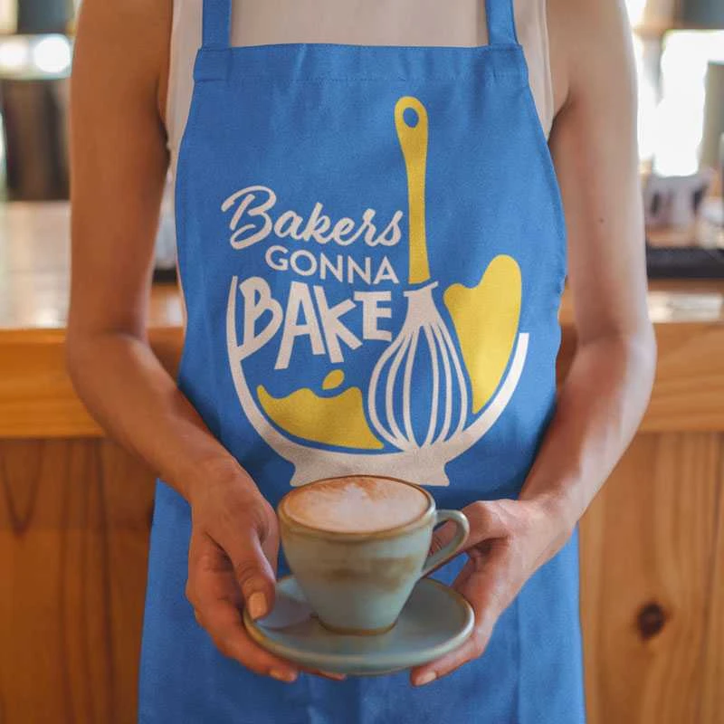 Medvilninė prijuostė "Bakers gonna bake"
