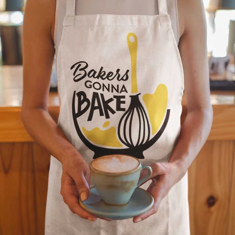 Medvilninė prijuostė "Bakers gonna bake"
