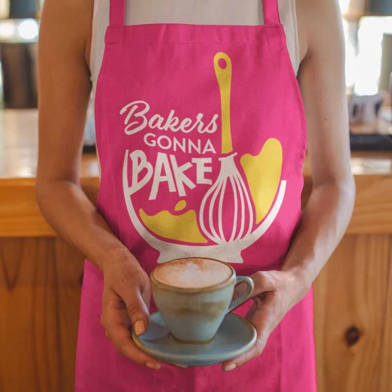 Medvilninė prijuostė "Bakers gonna bake"