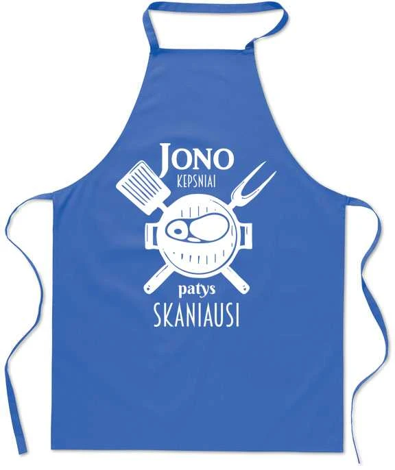 Medvilninė prijuostė "Jono kepsniai - patys skaniausi"