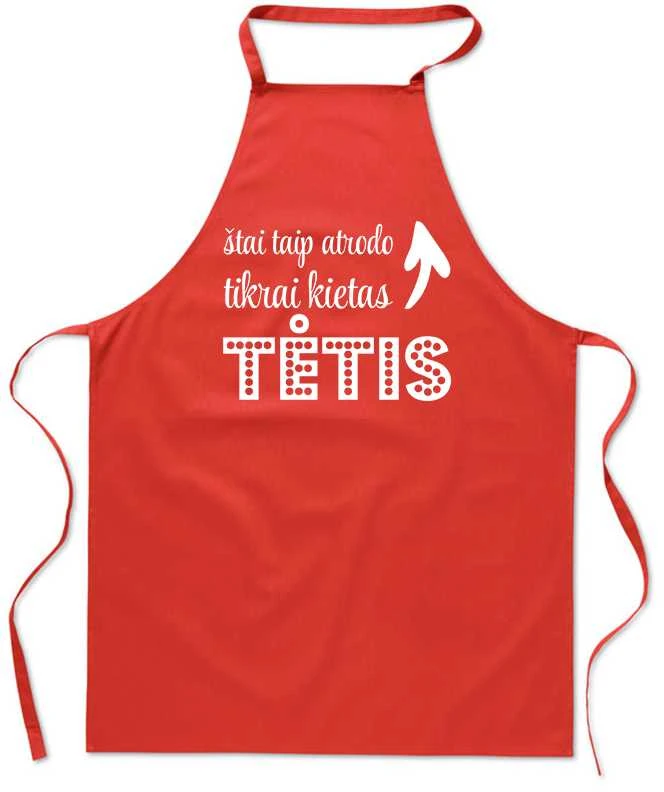 Medvilninė prijuostė "Taip atrodo kietas TĖTIS"
