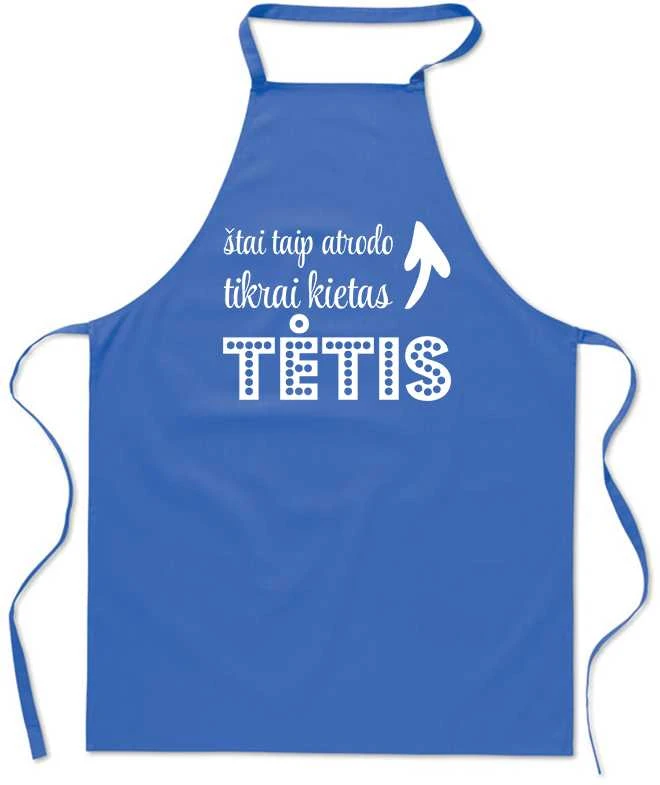 Medvilninė prijuostė "Taip atrodo kietas TĖTIS"