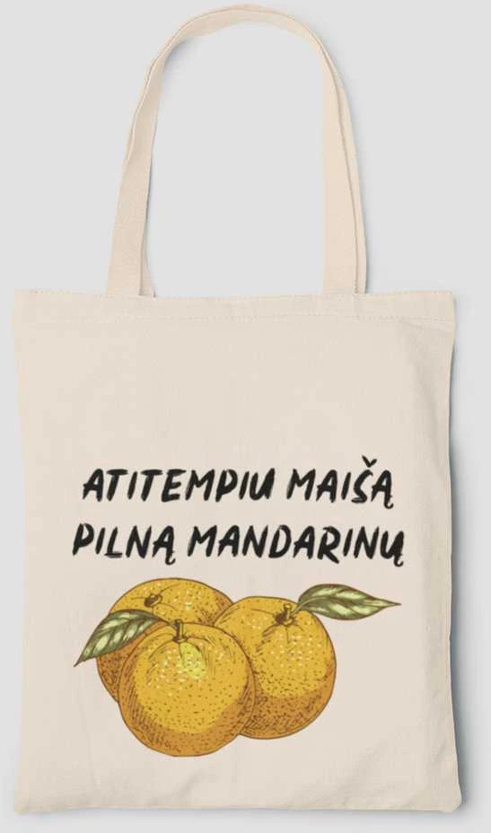 Medžiaginis maišelis "Maišas pilnas mandarinų"