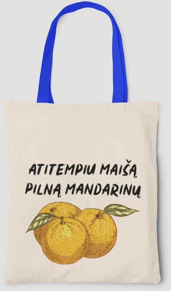 Medžiaginis maišelis "Maišas pilnas mandarinų"