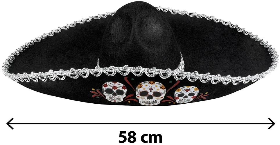 Boland Traciks Meksikietiška skrybėlė „Sombrero Calavera“