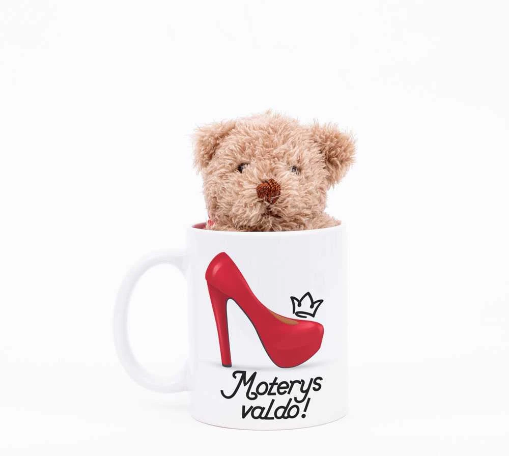 Meškiuko ir puodelio rinkinys "Moterys valdo!"