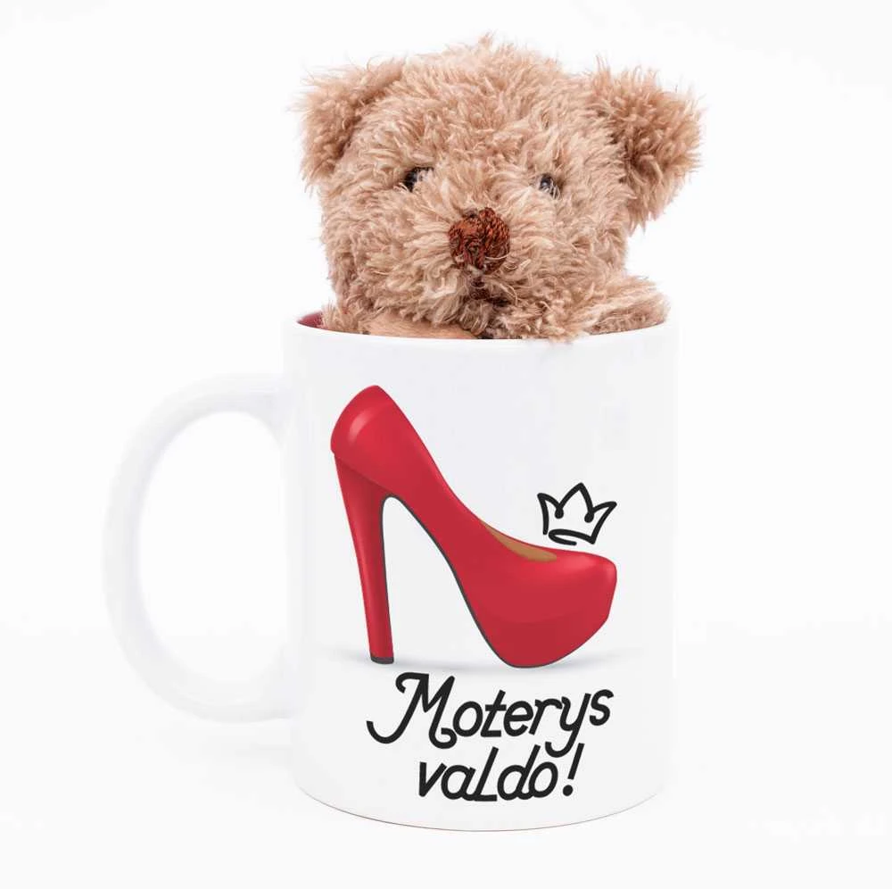 Meškiuko ir puodelio rinkinys "Moterys valdo!"