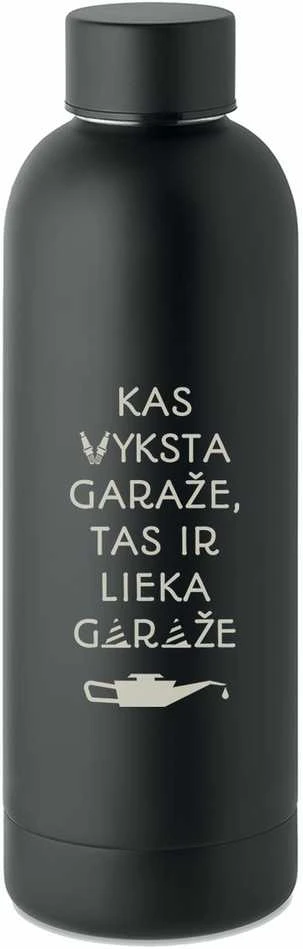 Metalinė termo gertuvė "Lieka garaže" (500ml)