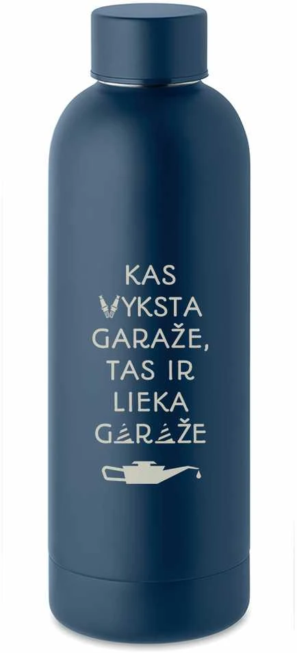 Metalinė termo gertuvė "Lieka garaže" (500ml)