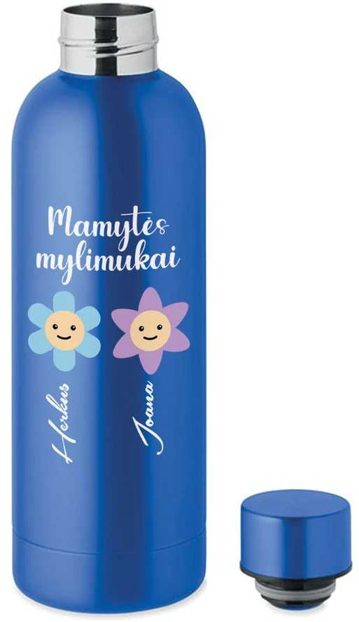 Metalinė termo gertuvė "Mamytės mylimukai" su Jūsų pasirinktais vardais (500ml)