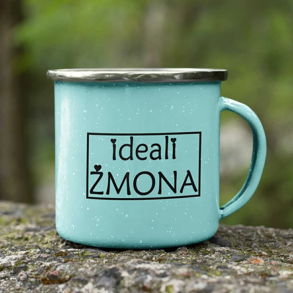 Metalinis puodelis "Ideali žmona"