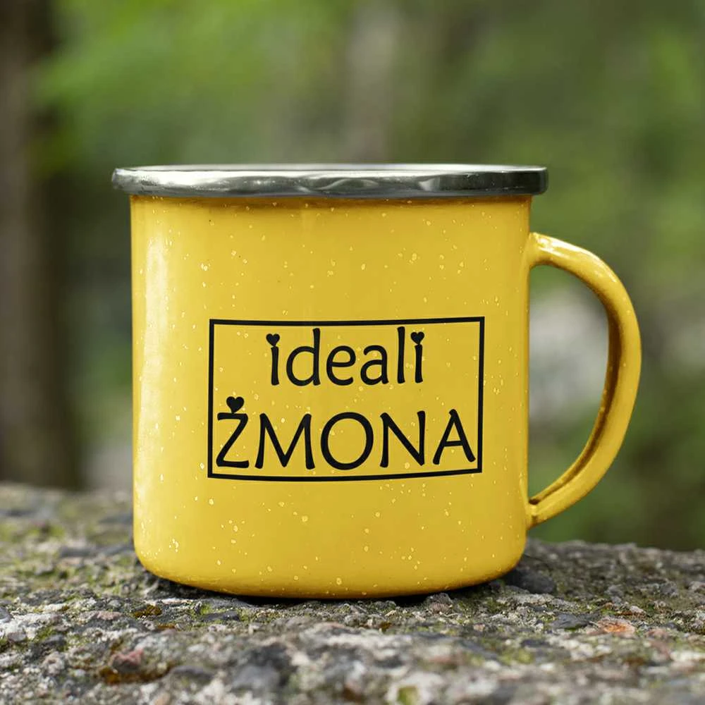 Metalinis puodelis "Ideali žmona"