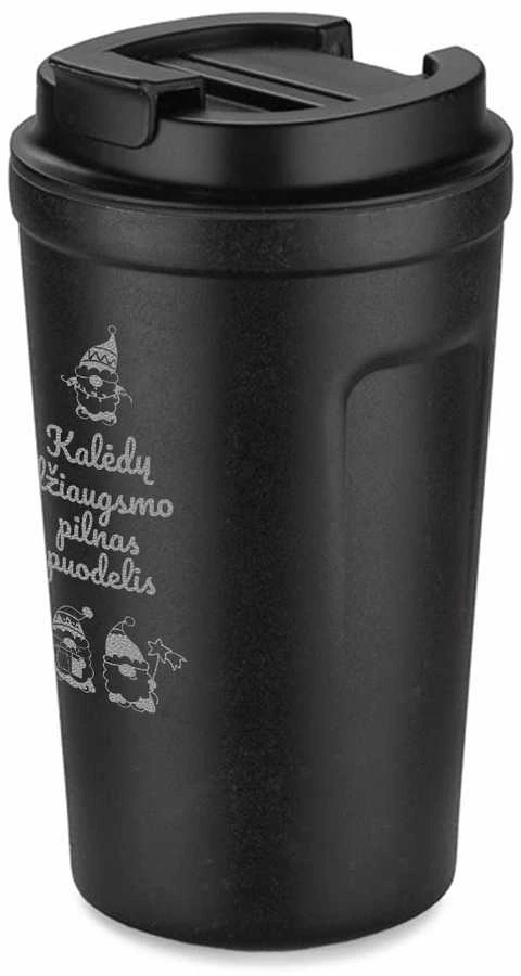 Metalinis termopuodelis "Kalėdų džiaugsmo pilnas puodelis" (400ml)