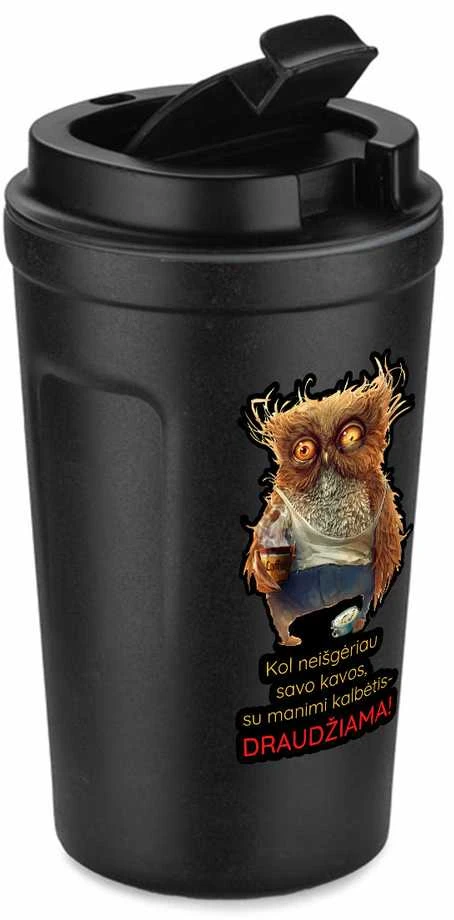 Metalinis termopuodelis "Kol neišgėriau savo kavos" (400ml)