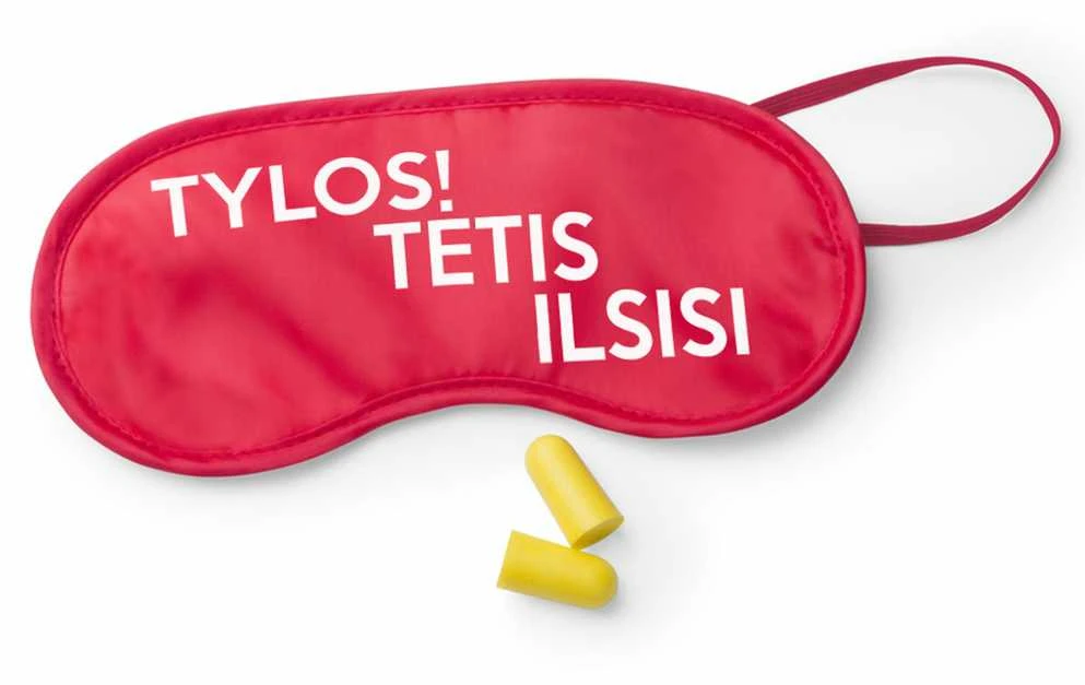 Miego kaukė "TYLOS, tėtis ilsisi"