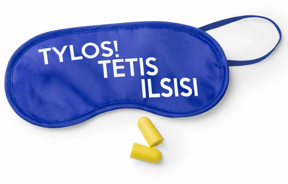 Miego kaukė "TYLOS, tėtis ilsisi"