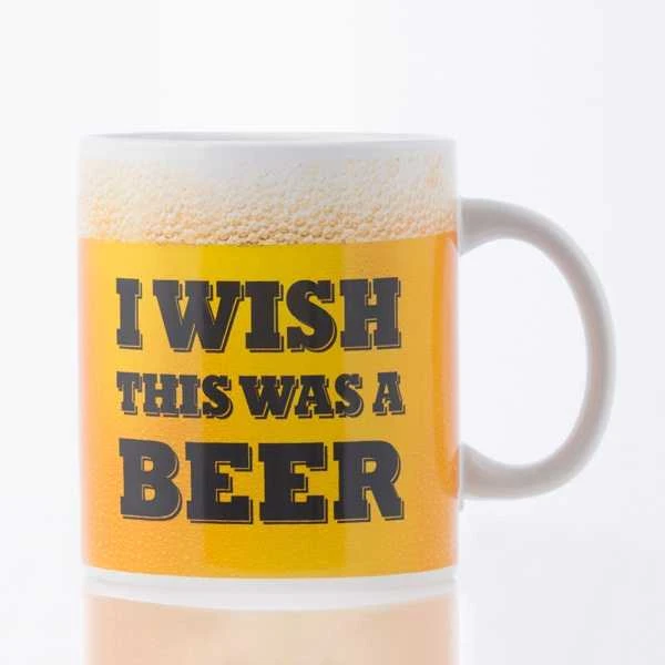 Kemis Milžiniškas puodelis "I wish this was a beer"