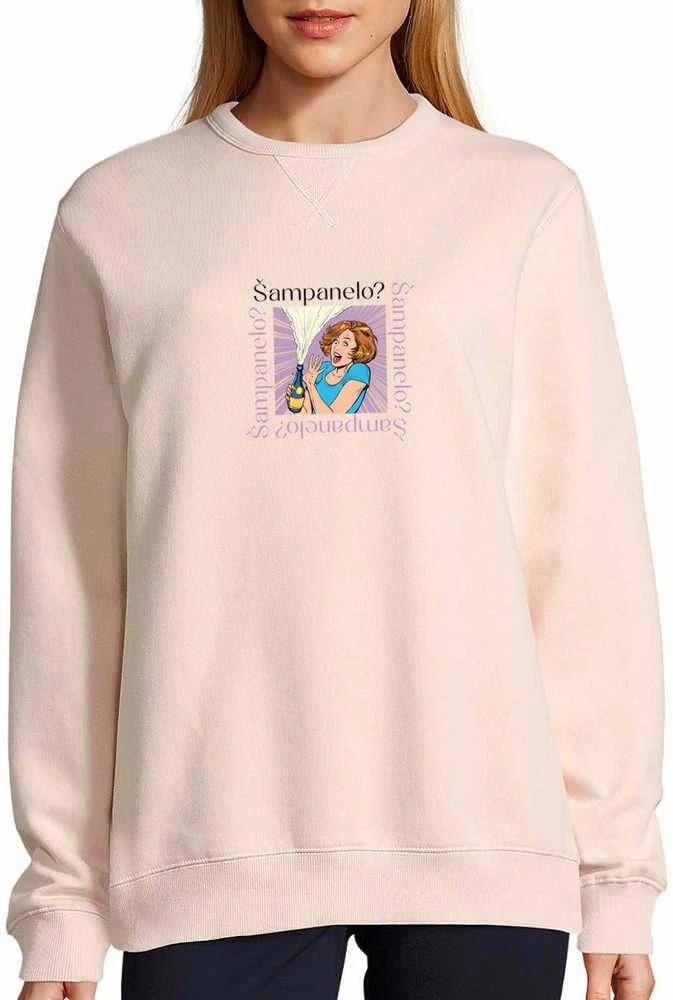 UNISEX pastelinis "Sully" džemperis "Šampanelo?"