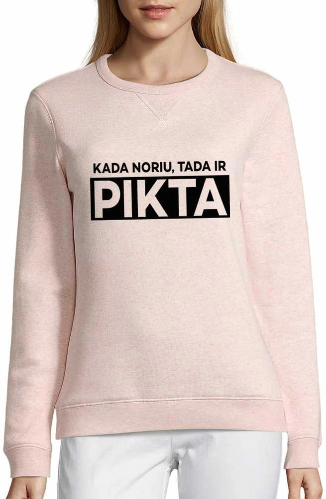 UNISEX pastelinis "Sully" džemperis "Kada noriu, tada ir pikta"
