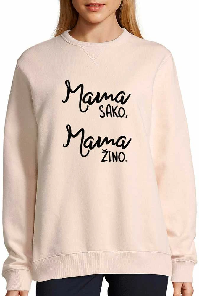 UNISEX pastelinis "Sully" džemperis "Mama sako, mama žino"