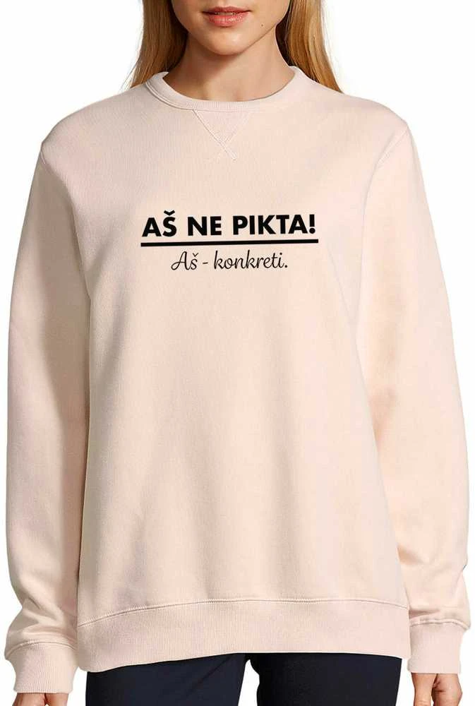 UNISEX pastelinis "Sully" džemperis "Aš ne pikta"