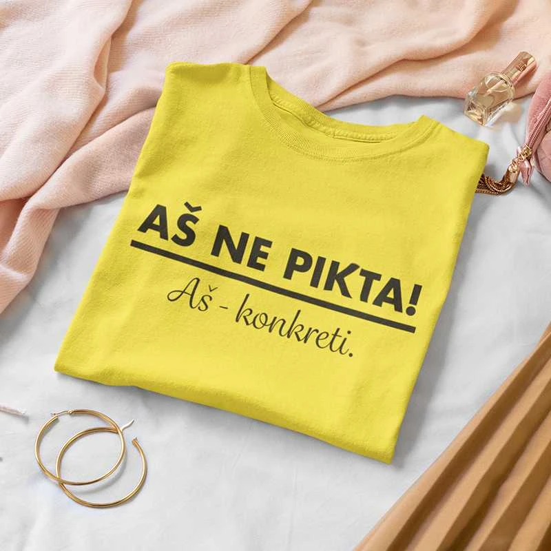 Moteriški marškinėliai "Aš ne pikta"