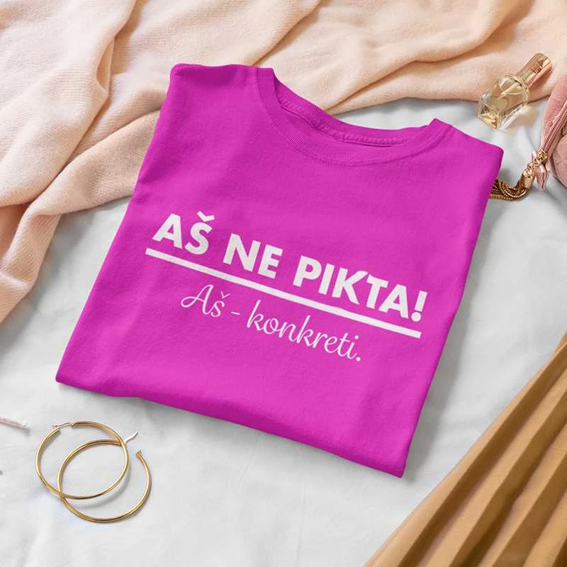 Moteriški marškinėliai "Aš ne pikta"