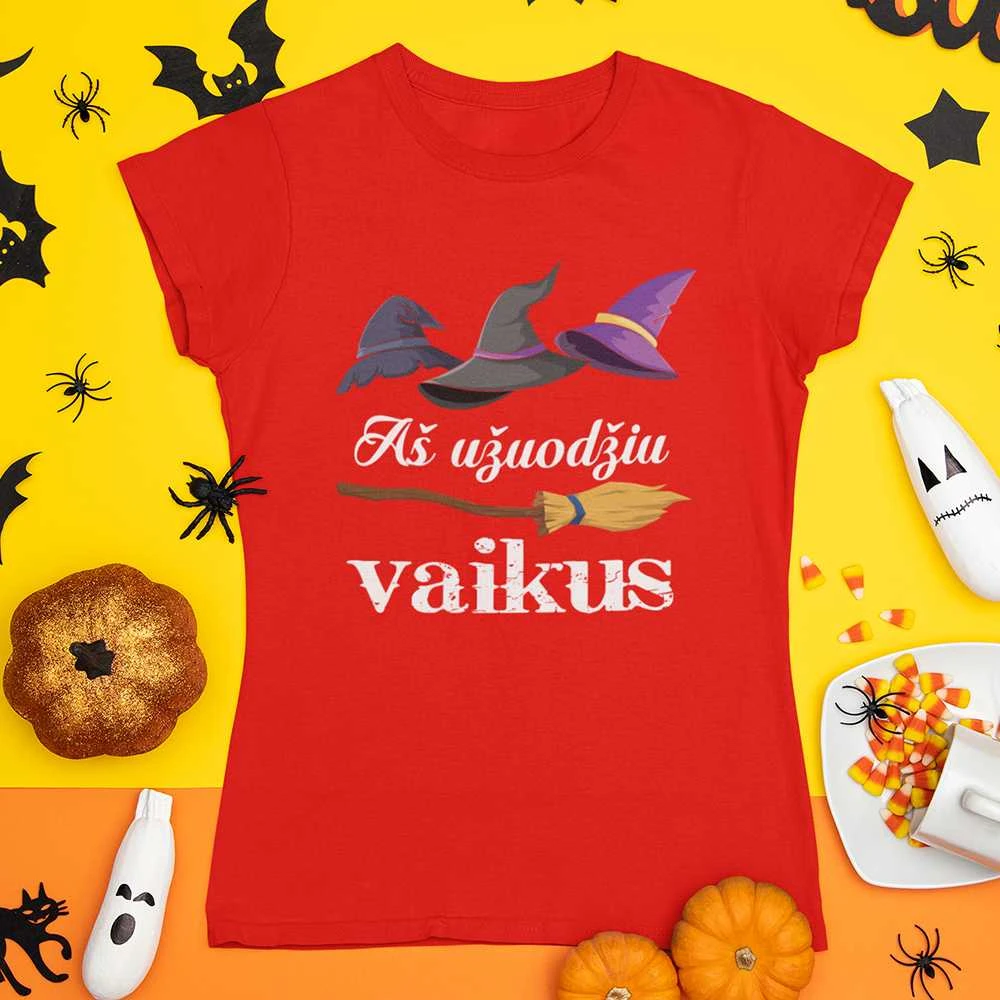 Moteriški marškinėliai "Aš užuodžiu vaikus"
