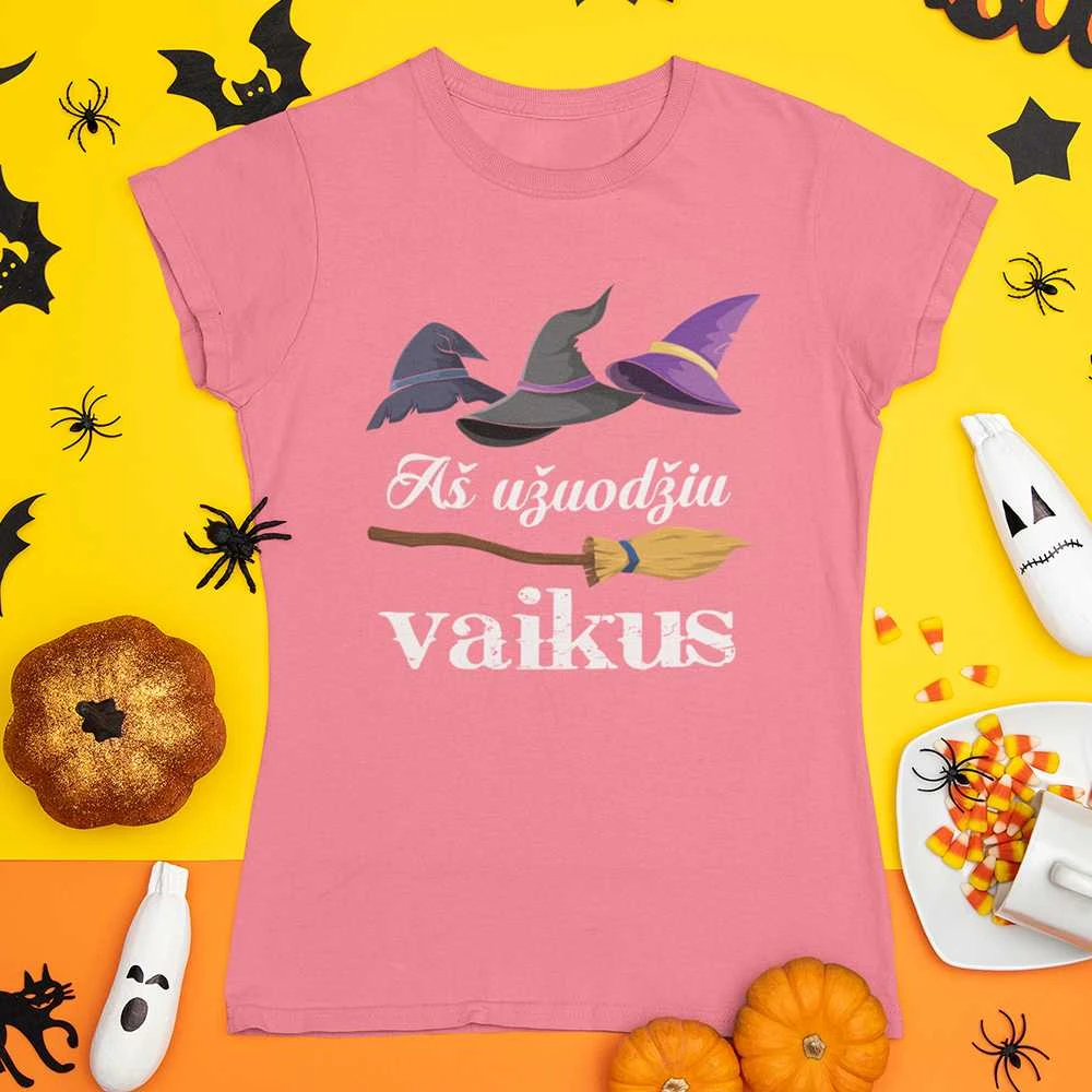 Moteriški marškinėliai "Aš užuodžiu vaikus"