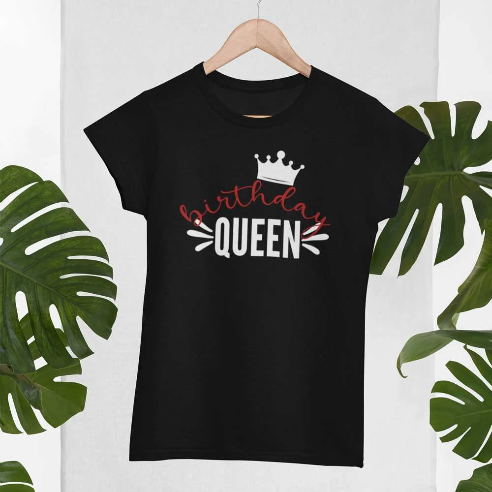 Moteriški marškinėliai "Birthday queen"