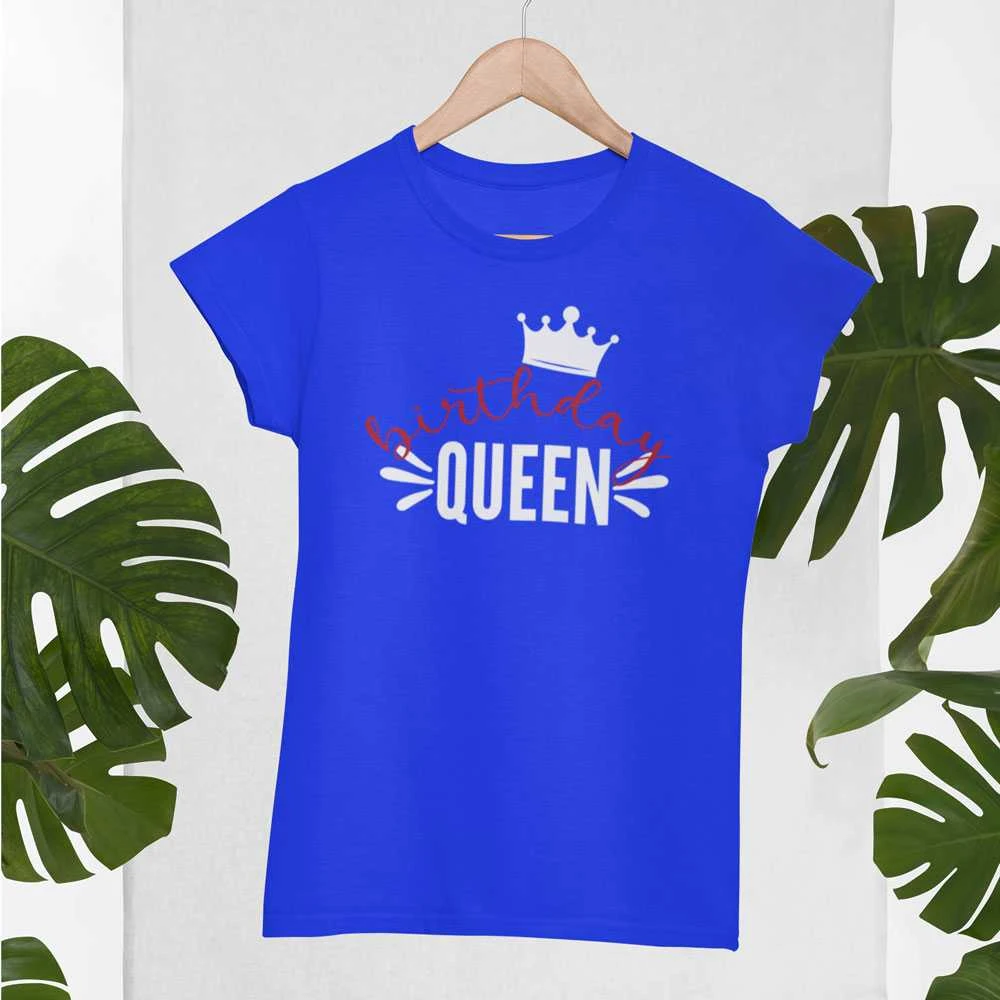 Moteriški marškinėliai "Birthday queen"