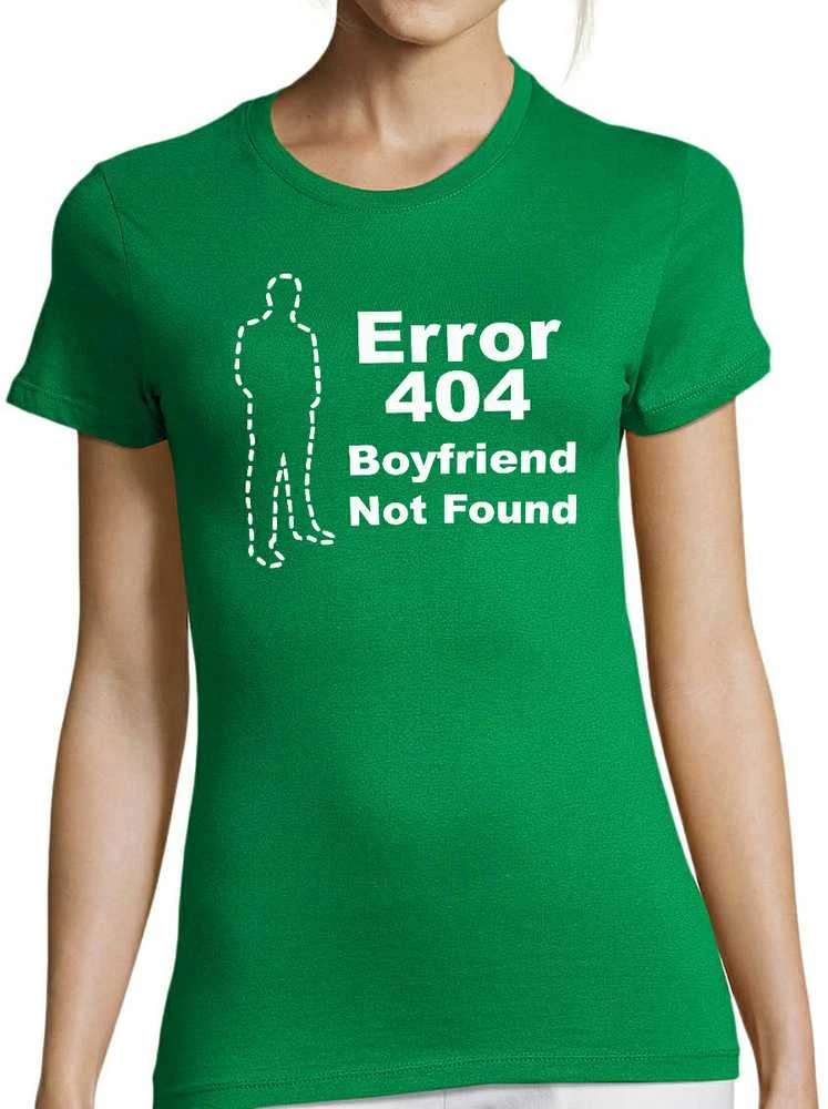 Moteriški marškinėliai "Boyfriend not found"