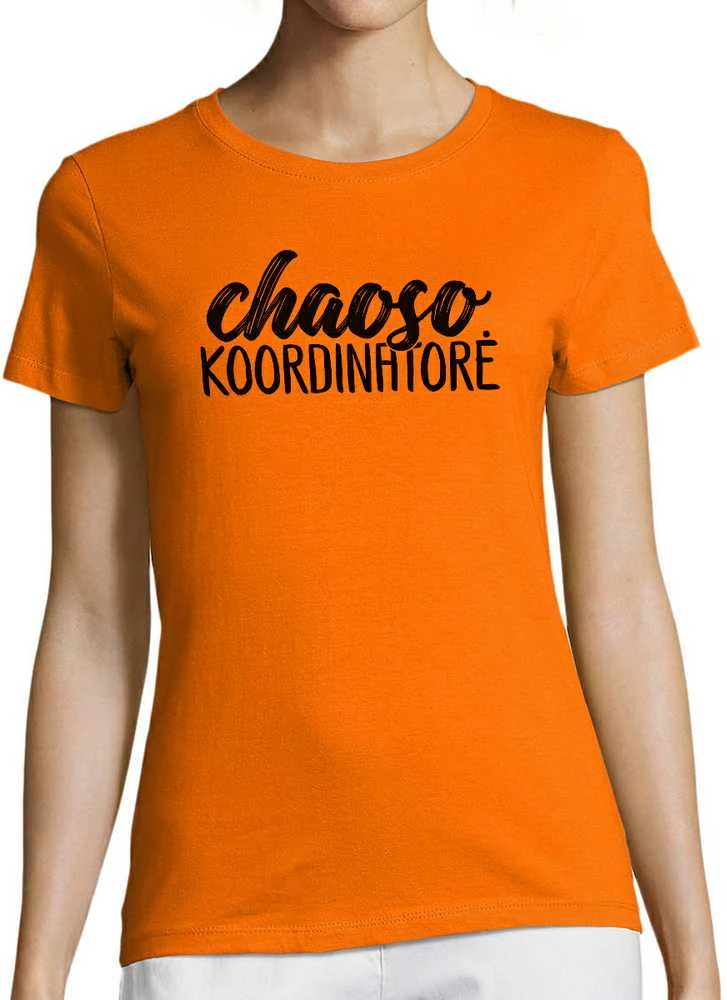 Moteriški marškinėliai "Chaoso koordinatorė"