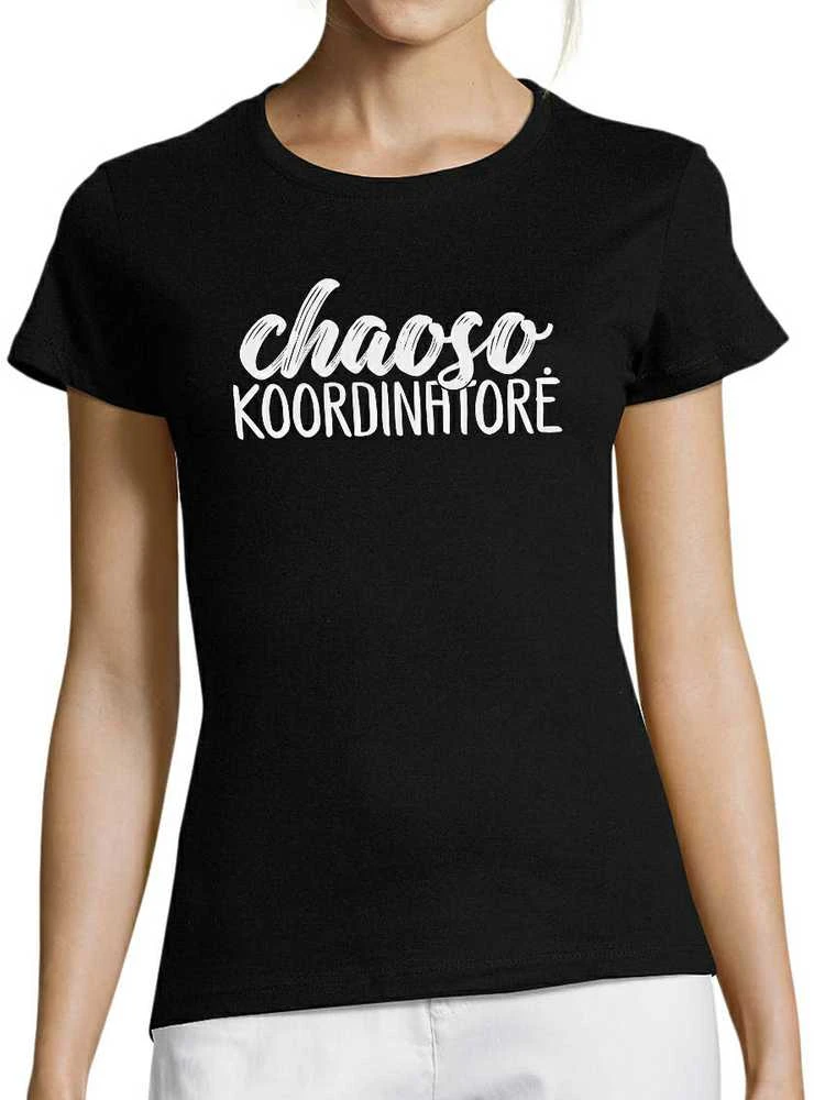 Moteriški marškinėliai "Chaoso koordinatorė"