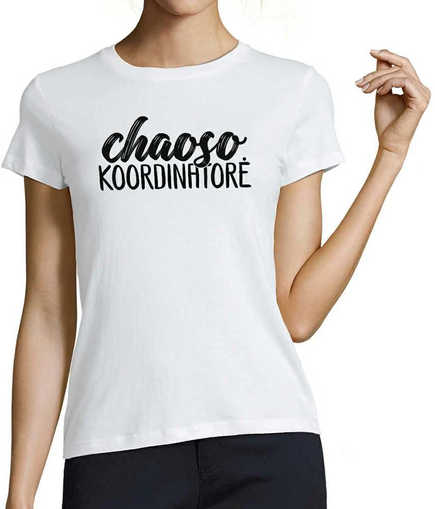 Moteriški marškinėliai "Chaoso koordinatorė"