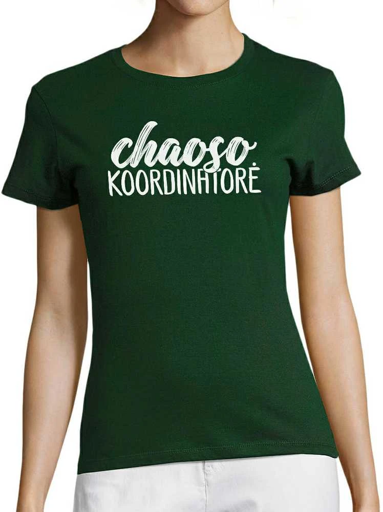 Moteriški marškinėliai "Chaoso koordinatorė"