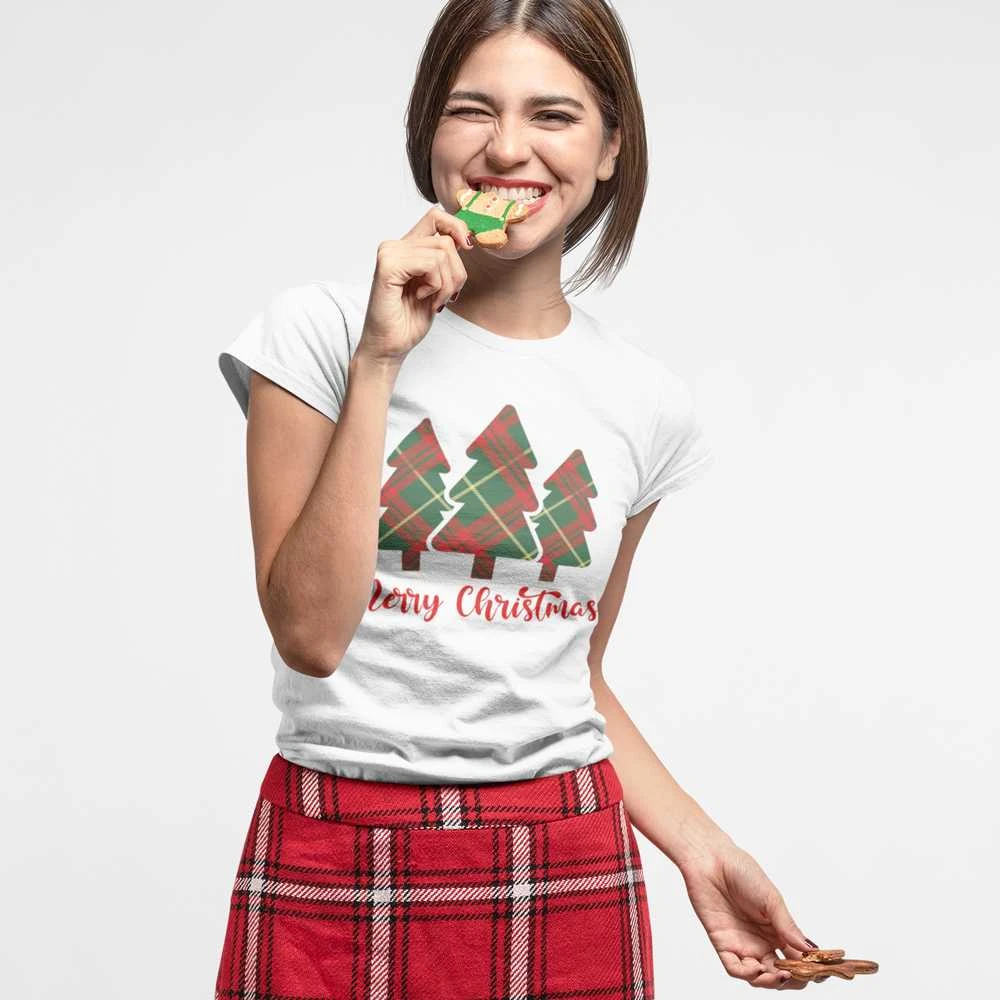Moteriški marškinėliai „Christmas medžio“