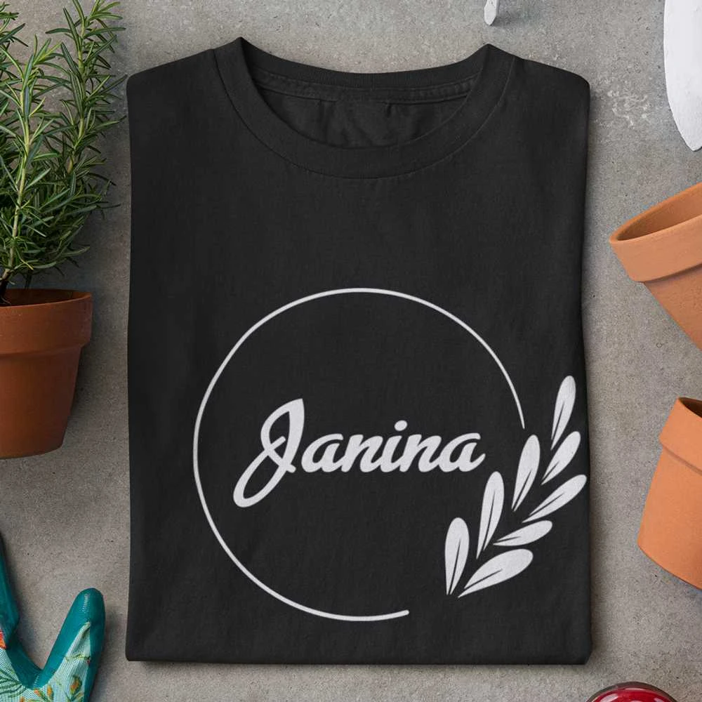 Moteriški marškinėliai "Elegantiška Janina"