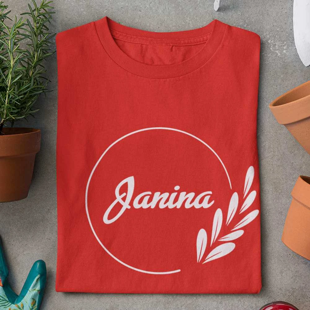 Moteriški marškinėliai "Elegantiška Janina"