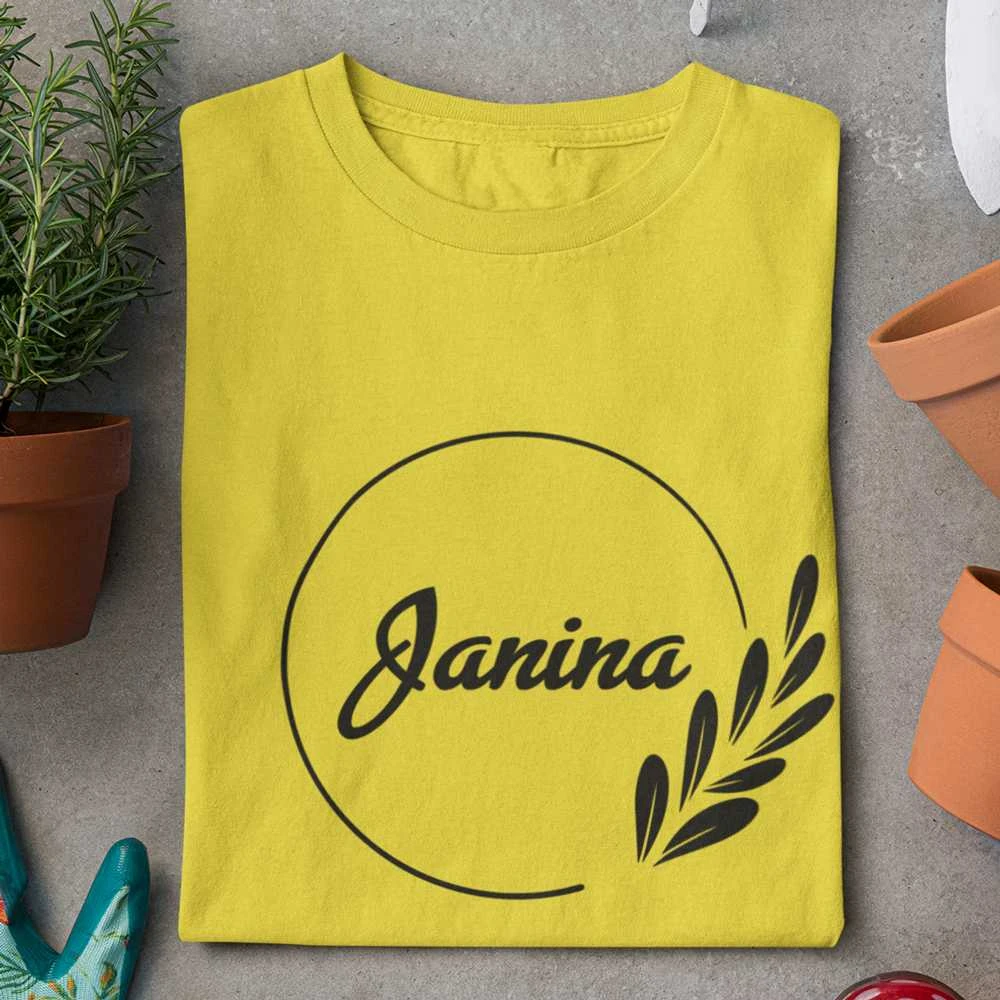 Moteriški marškinėliai "Elegantiška Janina"