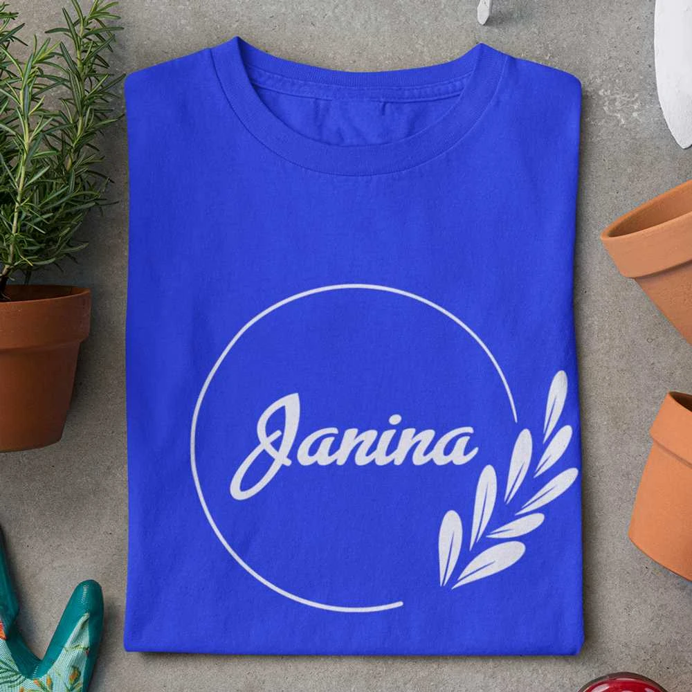 Moteriški marškinėliai "Elegantiška Janina"