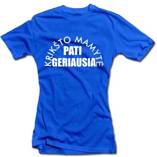 Moteriški marškinėliai "Geriausia krikšto mamytė"