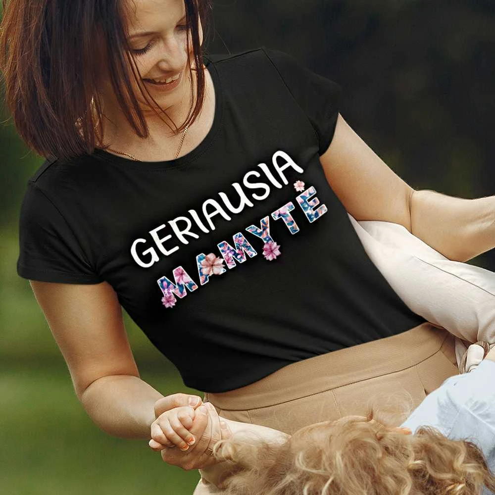 Moteriški marškinėliai "Geriausia mamytė"