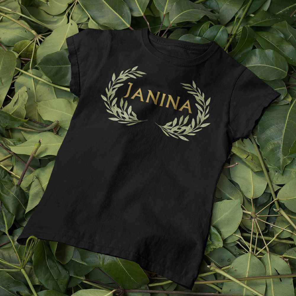 Moteriški marškinėliai "Janina - Joninių karalienė"
