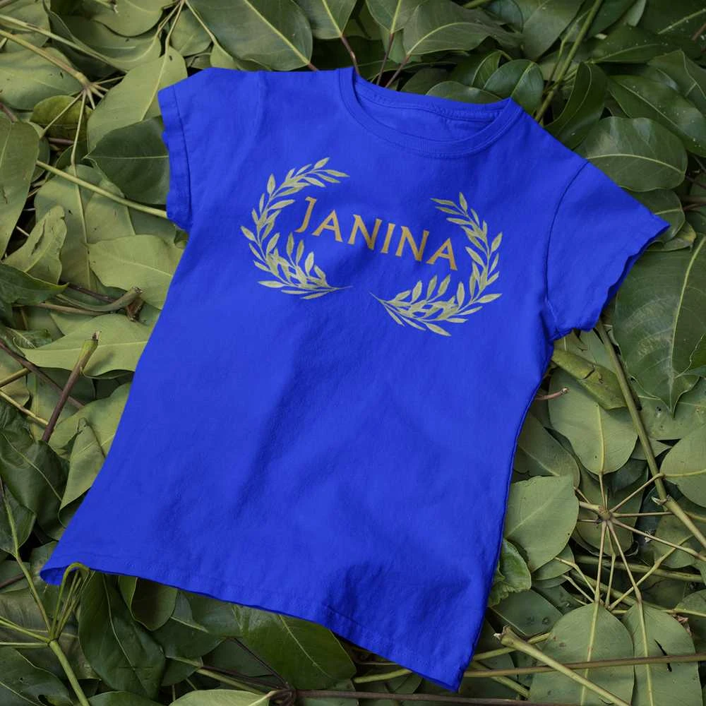 Moteriški marškinėliai "Janina - Joninių karalienė"