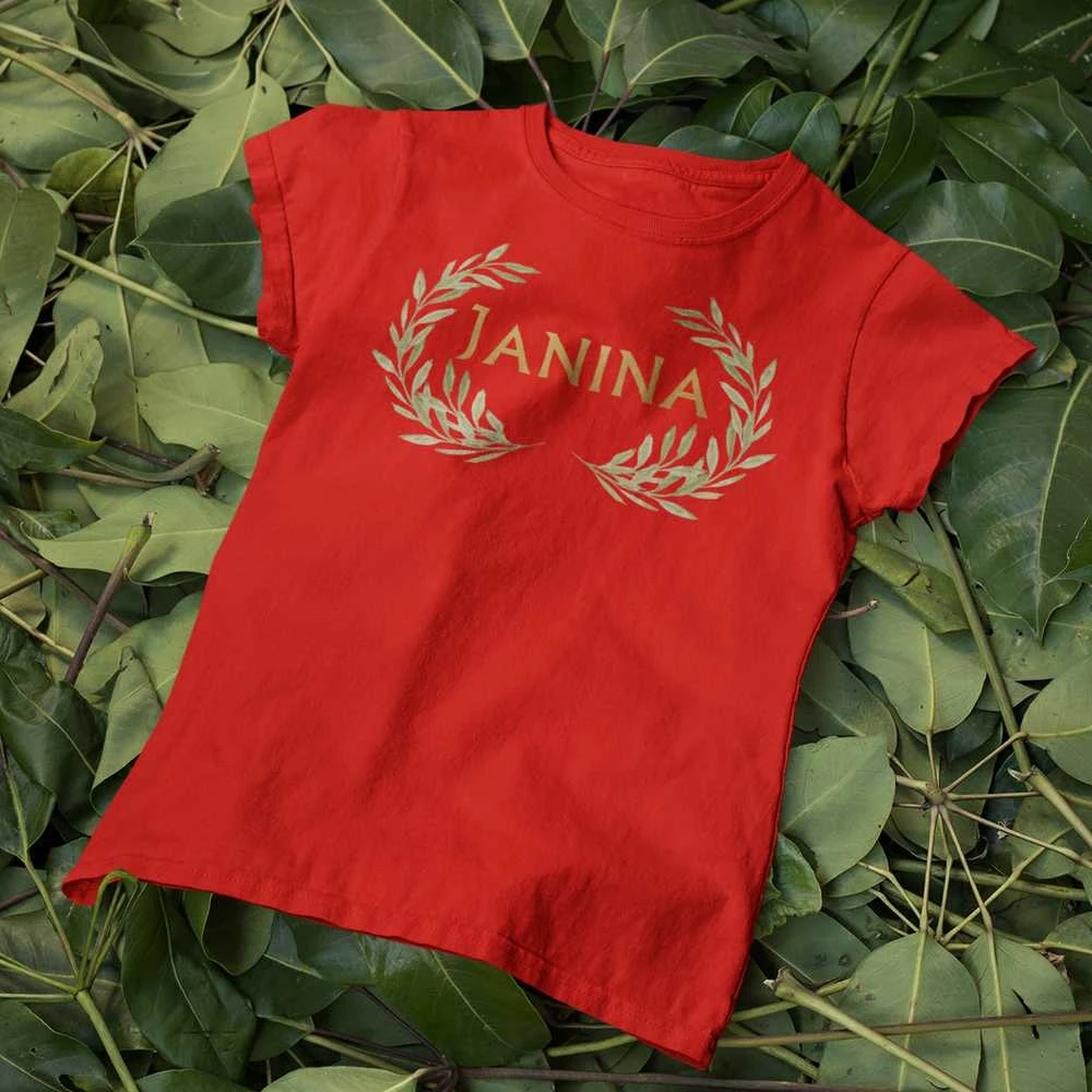 Moteriški marškinėliai "Janina - Joninių karalienė"
