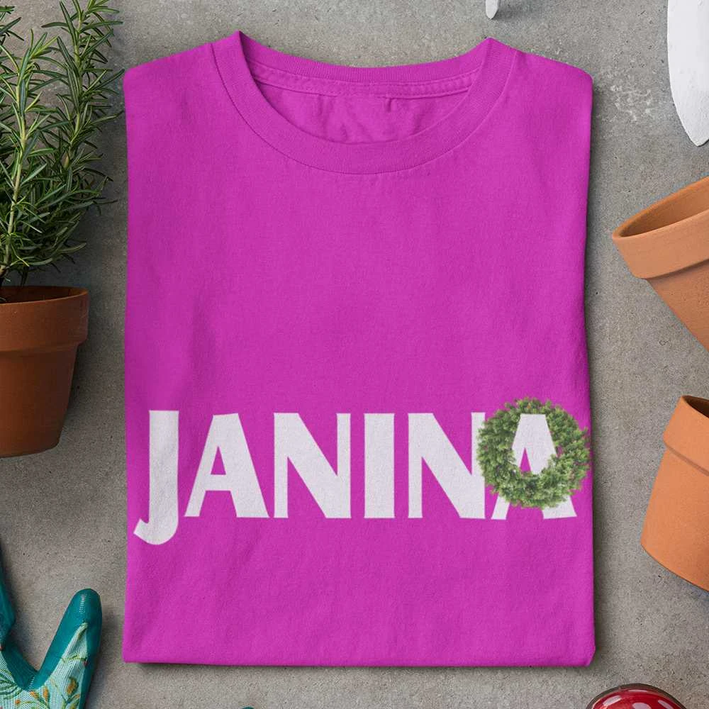 Moteriški marškinėliai "Janina su vainiku"