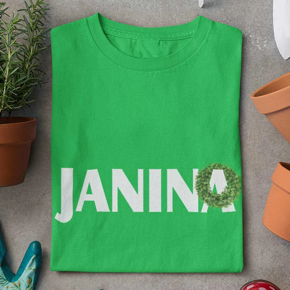 Moteriški marškinėliai "Janina su vainiku"
