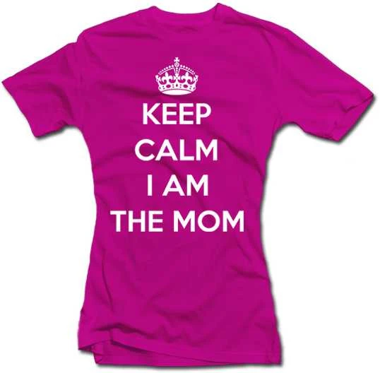 Moteriški marškinėliai "Keep calm I am the mom"
